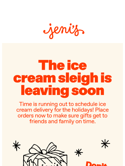 jenis newsletter: Act fast for holiday shipping!
