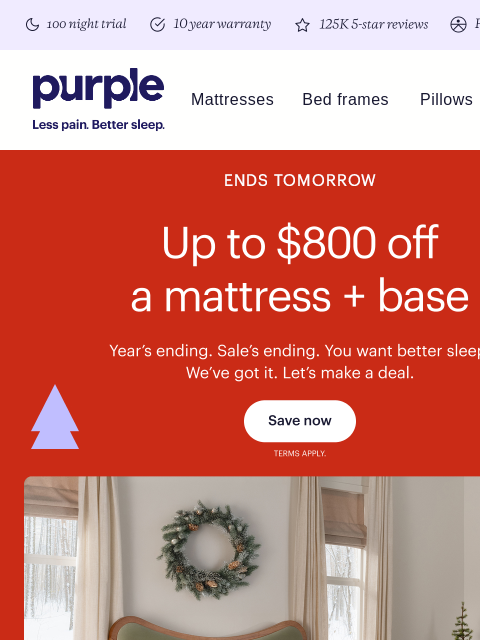 purple newsletter: Black Friday Sale ends TOMORROW