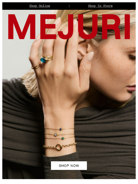mejuri newsletter: New In: Sia Birthstone Bracelets