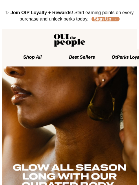 ouithepeople newsletter: Give More Glow, Spend Less 🧡