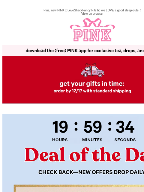 vspink newsletter: Today's $30 Deal: Our Viral Flares ⚡