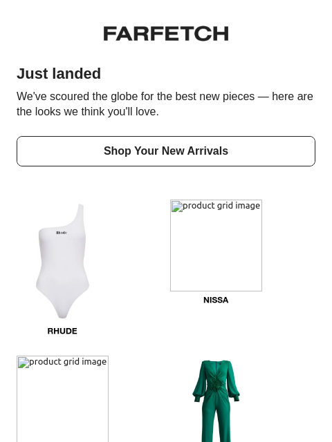 farfetch newsletter: New in, but make it you