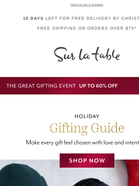 surlatable newsletter: 🎁 Your Holiday Gift Guide Is Here