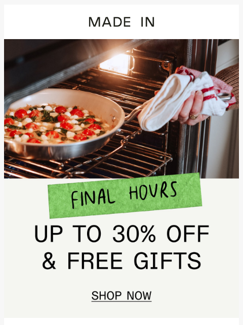madeincookware newsletter: 🚨 Final Hours to Shop Our Best Sale of the Year �...