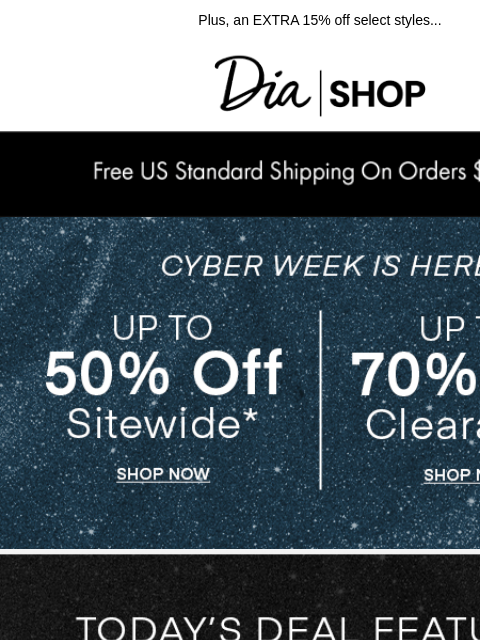 dia newsletter: Today's Cyber Deal: 40% off Agnes Orinda 🤍