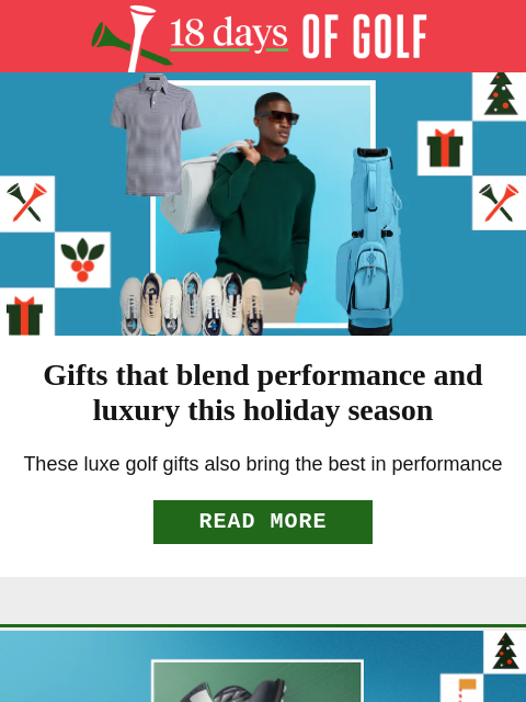 golfdigest newsletter: Wrap up your holiday shopping
