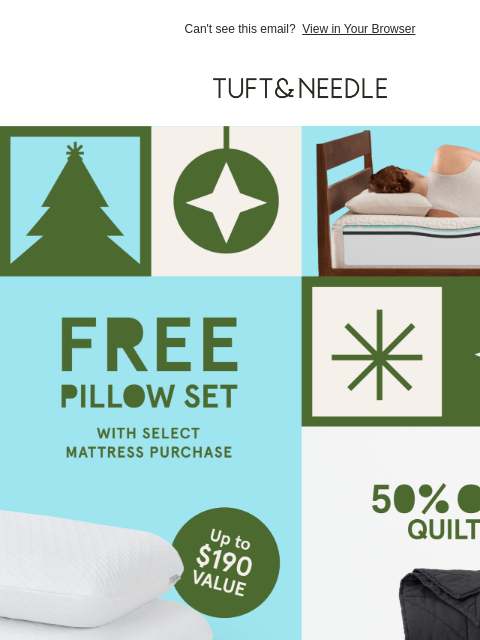 tuftandneedle newsletter: Get a holiday gift from us!