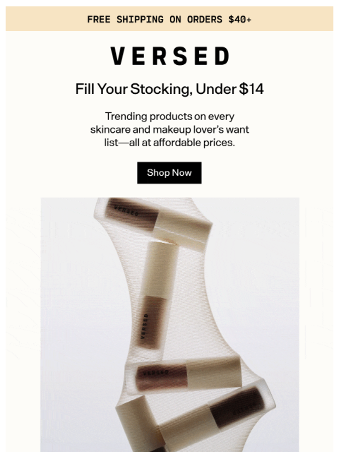 versedskin newsletter: Stocking Stuffers Under $14