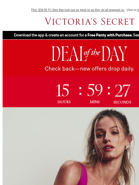 victoriassecret newsletter: Today Only: $30 VSX Leggings