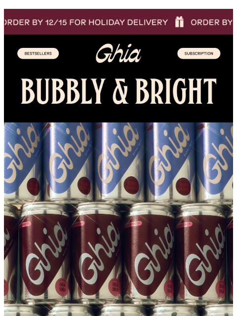 drinkghia newsletter: For the Party 🍸