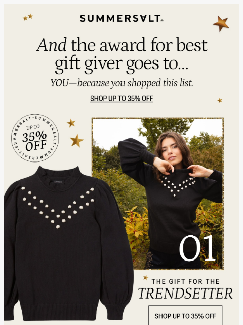 summersalt newsletter: This Is *The* Gift Guide