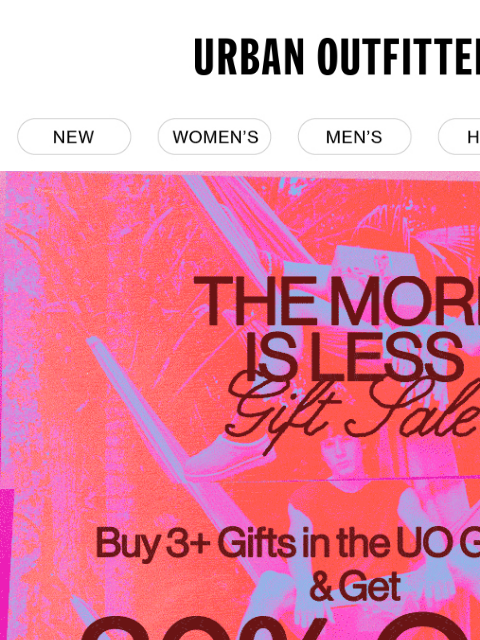 urbanoutfitters newsletter: 🎁 ICYMI: Buy 3+ Gifts & Get 30% Off 🎁