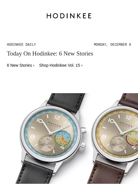 hodinkee newsletter: Hodinkee Daily | 12/08/2025