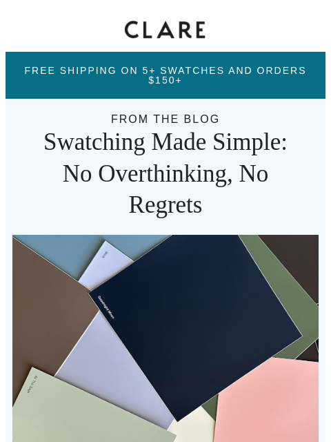clare newsletter: The Ultimate Guide to Swatching Paint Like a Pro