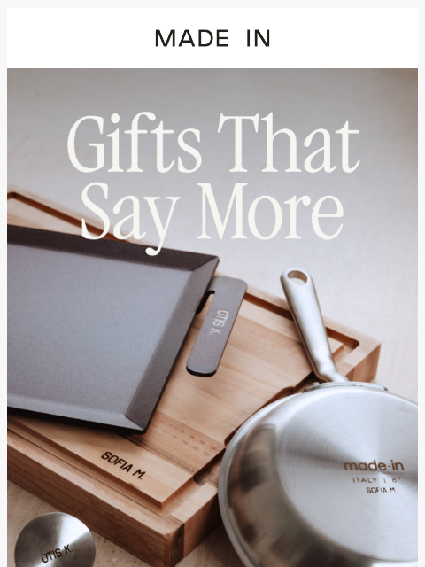 madeincookware newsletter: 🎁 Personalize Our Bestsellers