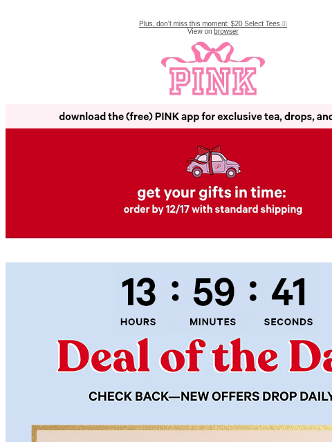 vspink newsletter: Get *Those* Flares for $30 Today 🤩