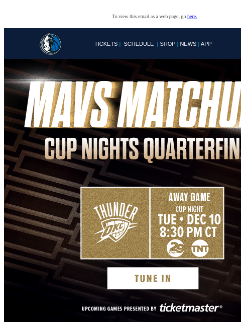 Cup Nights Quarterfinals TOMORROW To view this email as a web page, go here. TICKETS | SCHEDULE | SHOP | NEWS | APP Display images to show real-time content Display images to show real-time content