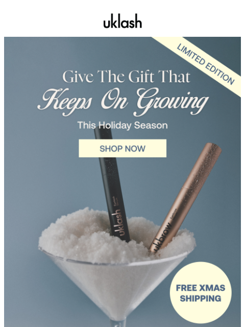 uklash newsletter: The perfect gifts + FREE Xmas Shipping! 🎄🤶