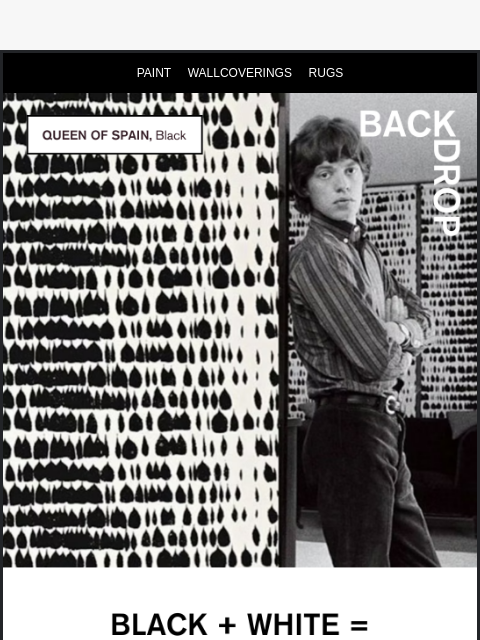 backdrophome newsletter: DON'T BE SHY