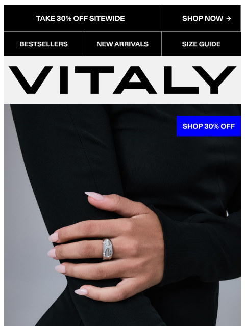 vitalydesign newsletter: NEW DROPS: 30% OFF
