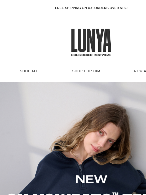 lunya newsletter: MEET NEW SILKSWEATS™ TERRY