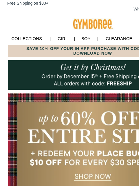 gymboree newsletter: $20 Off Your $75+ Order 🎁 + up to 60% Off Sitewid...