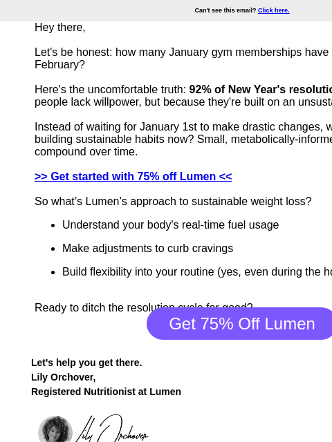 lumen newsletter: Why 92% of resolutions fail