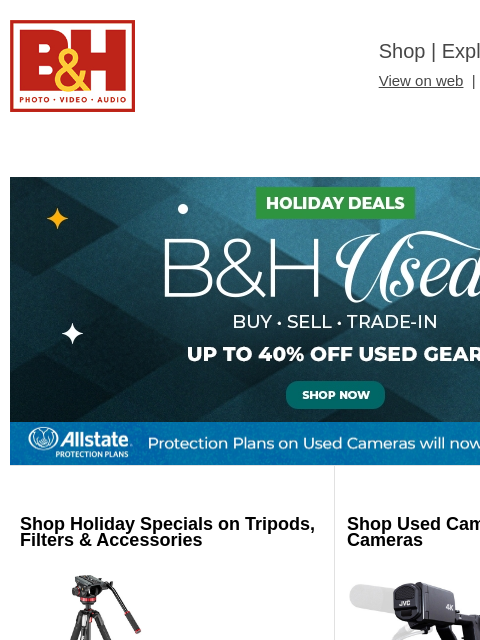 bhphotovideo newsletter: Save Big on Used Cameras, Laptops and More – Plus ...