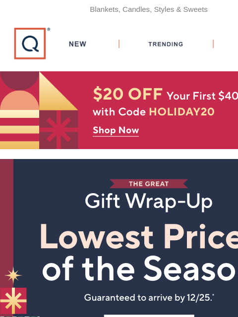 qvcemail newsletter: Our Lowest Prices Arrive by 12/25