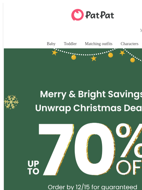 patpat newsletter: 🔥70% OFF Giving Tuesday! 