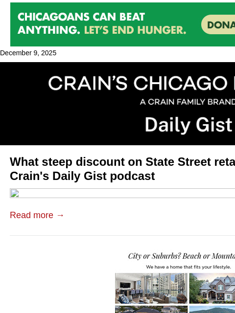 crainalerts newsletter: What steep discount on State Street retail propert...