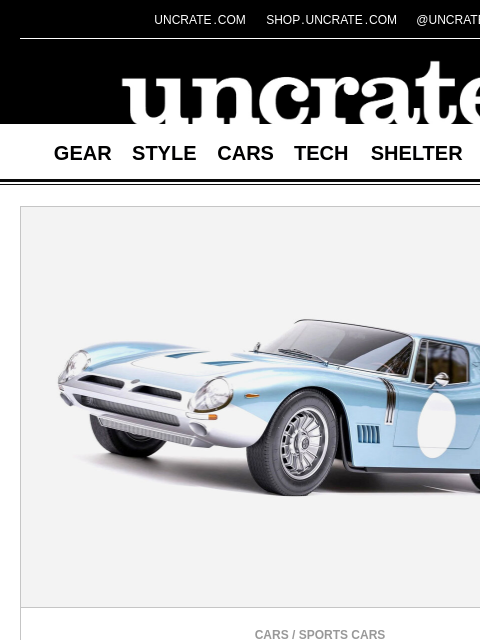 uncrate newsletter: ErreErre Fuoriserie ForGiotto & more