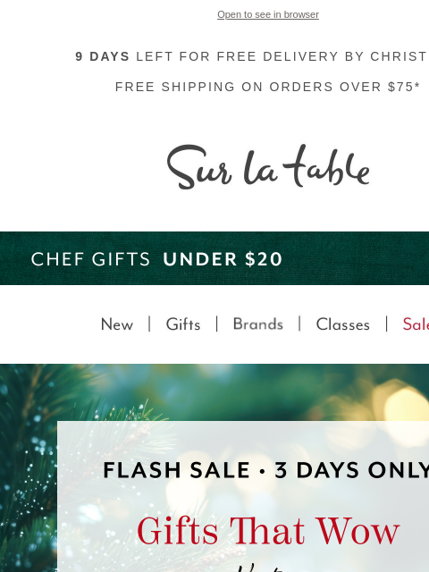 surlatable newsletter: 🤯 Wow-Worthy Gifts, Flash Sale Prices
