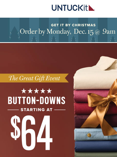 untuckit newsletter: Up to 40% Off Everything—Don’t Miss Out