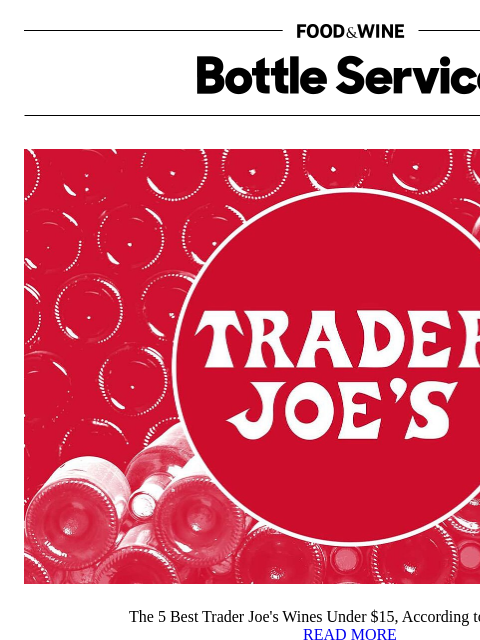 foodandwine newsletter: The 5 Best Trader Joe's Wines Under $15