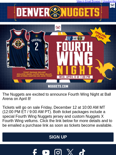 thedenvernuggets newsletter: New Theme Night Just Dropped🚨