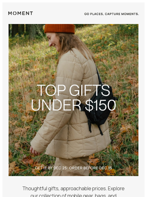 shopmoment newsletter: Top Gift Picks Under $150