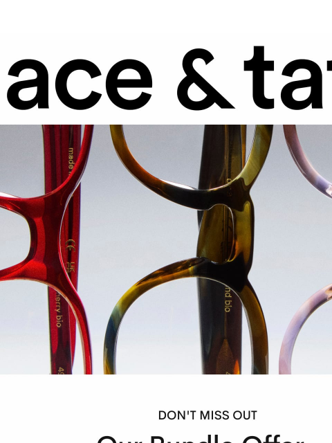 aceandtate newsletter: Last chance for 50% off