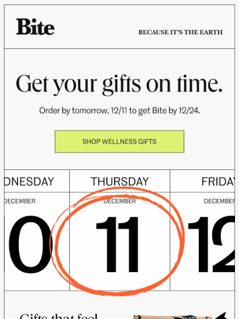 bitetoothpastebits newsletter: You + tomorrow = perfect timing