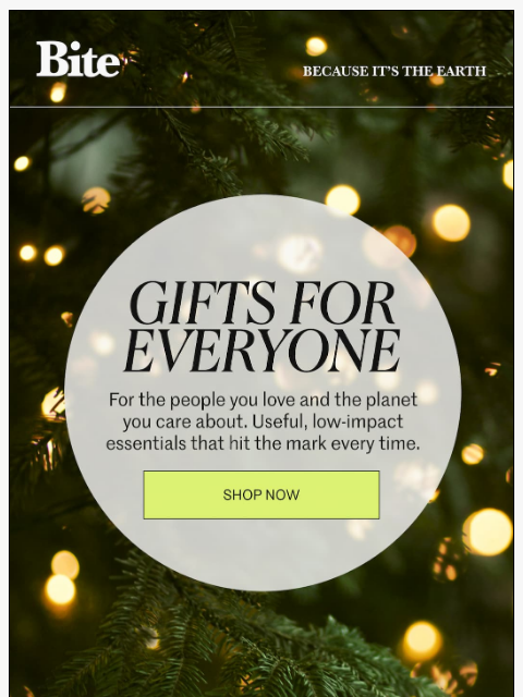 bitetoothpastebits newsletter: A better kind of stocking stuffer.