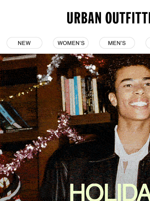 urbanoutfitters newsletter: festive fits for the holidays →