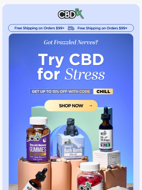 cbdfx newsletter: How can CBD help with stress? 🧐