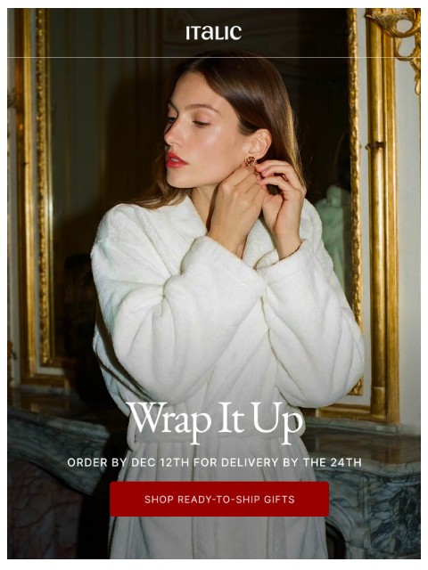 italic newsletter: Don’t Let Shipping Ruin Your Holidays