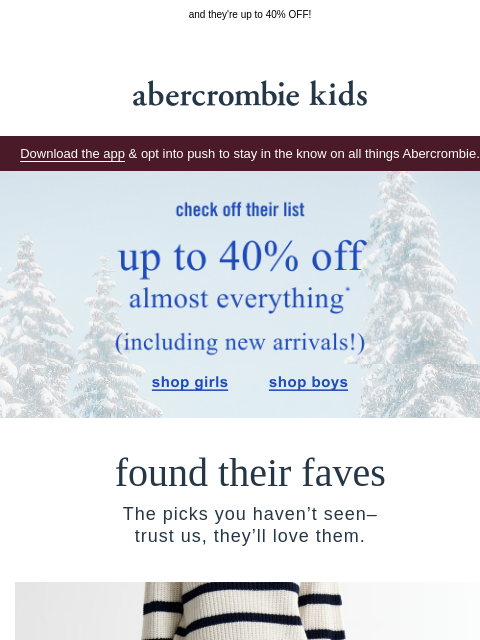 abercrombie newsletter: must-haves that need your attention