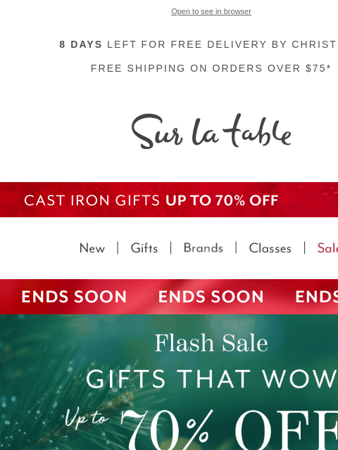 surlatable newsletter: These Wow-Worthy Gifts Won't Wait!