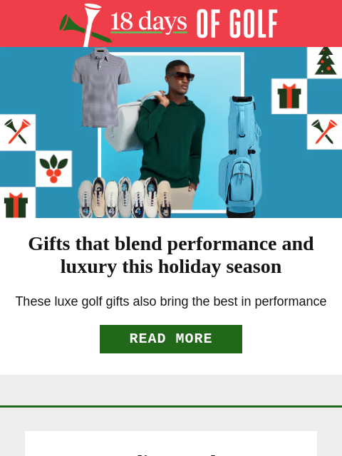 golfdigest newsletter: Golf gifts that perform
