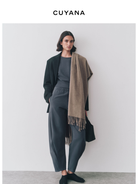 cuyana newsletter: Gift Coziness