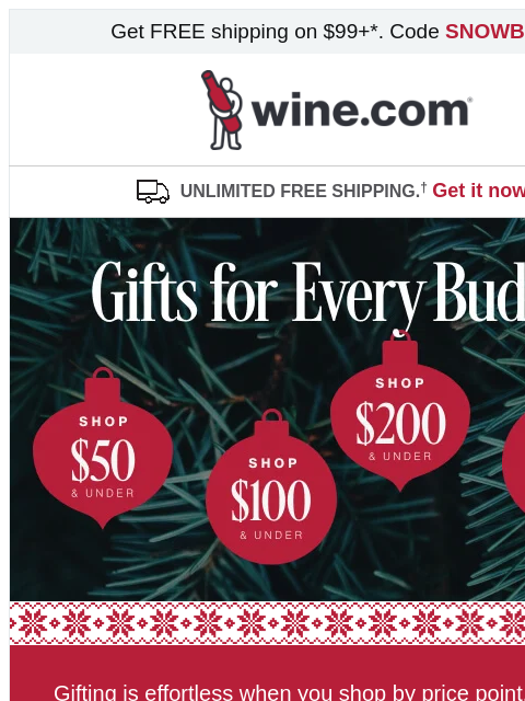 wine newsletter: Shop thoughtful and expertly curated gifts by pric...