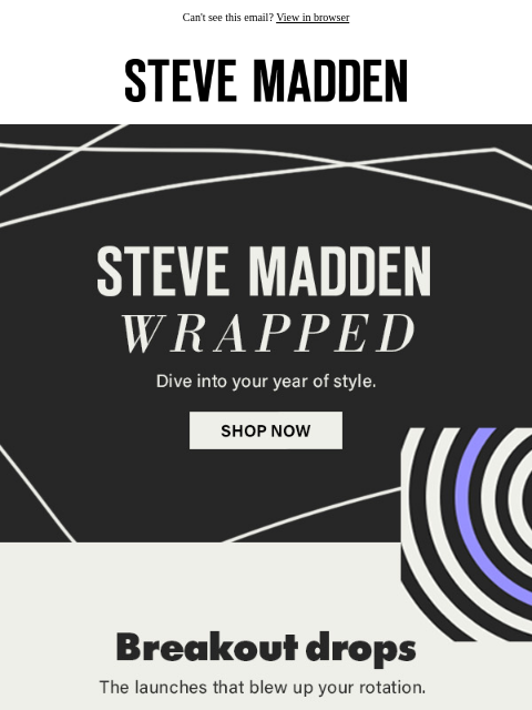stevemadden newsletter: Your Steve Madden Wrapped 2025