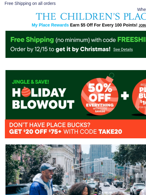 childrensplace newsletter: Don't Wait! ALL Kids PJs $6.99 & Up 😍